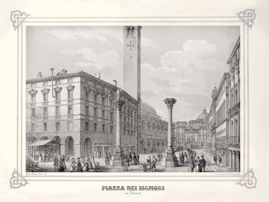 MORO - Veduta di Piazza dei Signori di Vicenza