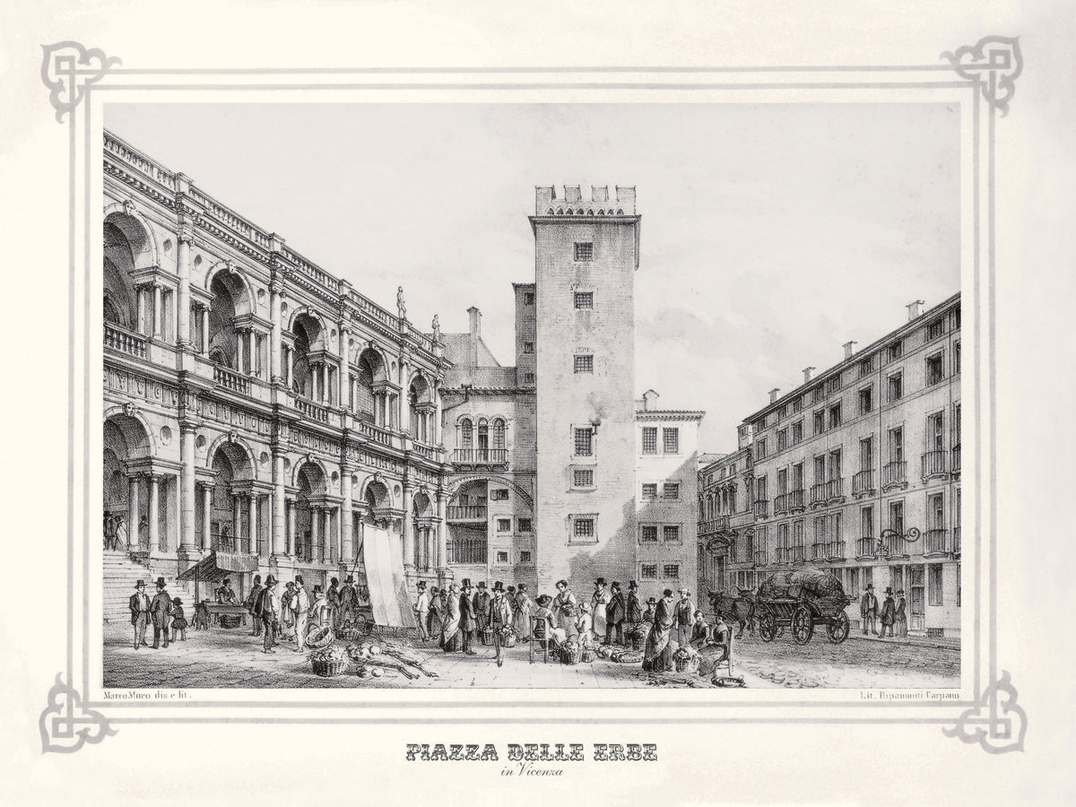 MORO - Veduta Piazza delle Erbe di Vicenza