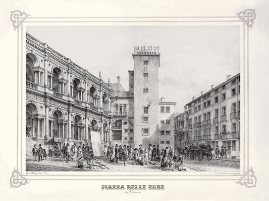 MORO - Veduta Piazza delle Erbe di Vicenza