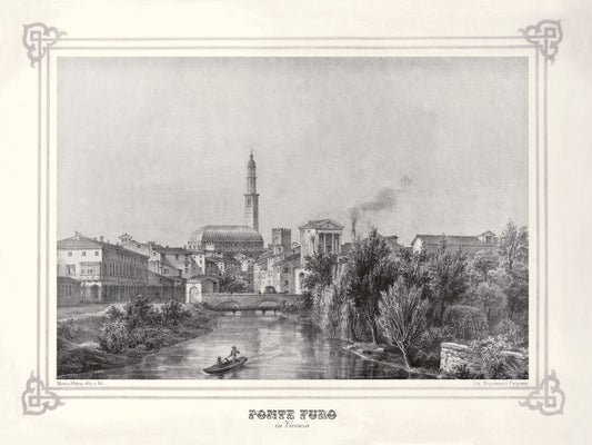 MORO - Veduta di Ponte Furo a Vicenza
