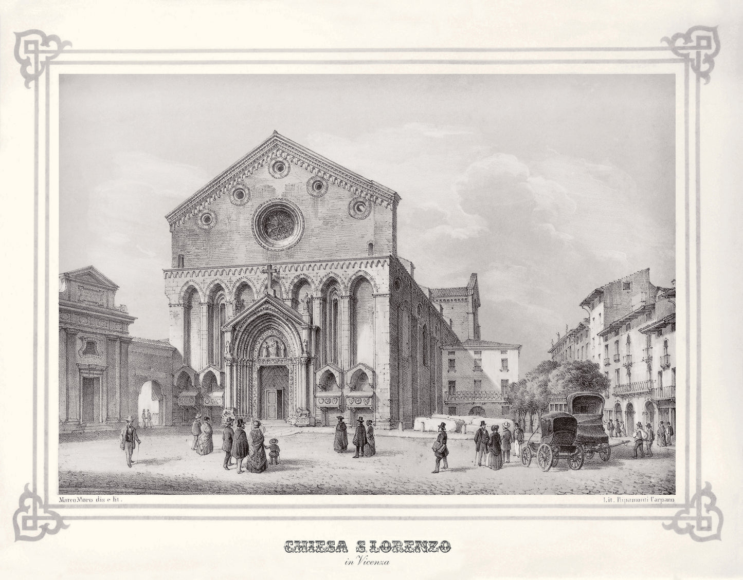 MORO - Veduta Chiesa di San Lorenzo di Vicenza