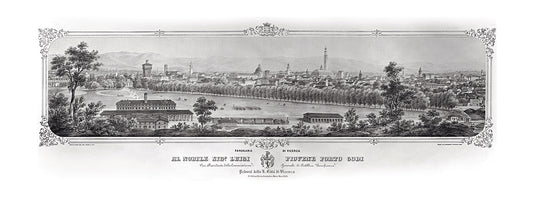MORO - Veduta della città verso Monte Berico 1852