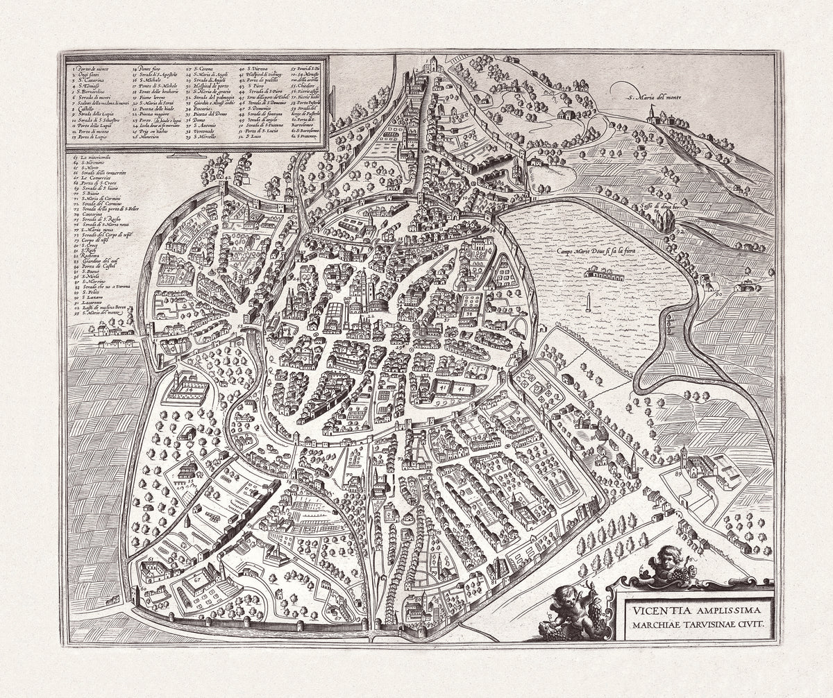 Mappa di Vicenza "VICENTIA AMPLISSIMA"