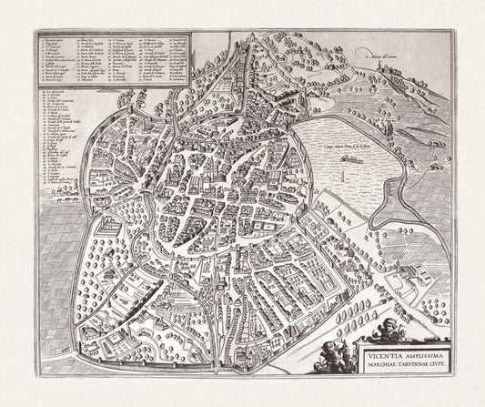 Mappa di Vicenza "VICENTIA AMPLISSIMA"