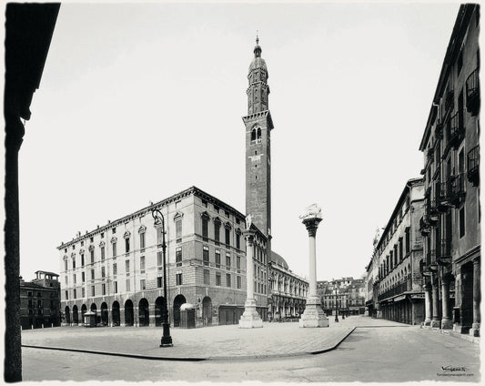 Piazza Biade e Piazza dei Signori 1930 Vicenza